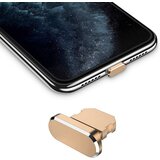 Cadorabo zaščitni pokrovček, združljiv z apple iphone v gold - prug za zaščito pred praho, (20621985) Cene