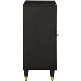  Stranska omarica 90x33x75 cm trden mangov les | Shoptok.si