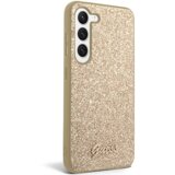Guess GUHCS23SHGGSHD ovitek za Samsung Galaxy S23 5G - zlat z bleščicami | Shoptok.si