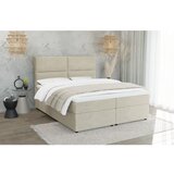 Ropez Bež tapecirani bračni krevet s prostorom za odlaganje s podnicom 180x200 cm Rico – | shoptok.hr