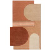Flair Rugs Ročno tkana volnena preproga v barvi terakote 200x290 cm Lozenge Terracotta – | Shoptok.si