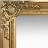 vidaXL Zidno ogledalo u baroknom stilu 40 x 40 cm zlatno | shoptok.hr