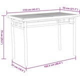  Vrtni blagovaonski stol 110 x 55 x 75 cm od bambusa | shoptok.hr