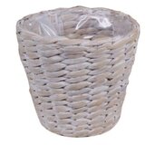 x Cvetlični lonec (Ø x v: 19 x 16 cm, pleten, bež barve) Cene