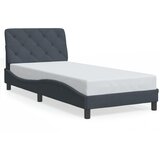  Okvir kreveta s LED-om bez madraca tamnosivi 90 x 190 cm baršunasti | Eponuda.com