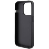 Guess GUHCP15XHG4SGK silikonski ovitek za iPhone 15 Pro Max - črn z bleščicami in zlatim logom | Shoptok.si