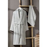 Lessentiel Maison Set bademantil Carla sa peškirom, Svetlosivi | Eponuda.com