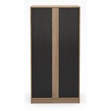 Marckeric Crni/u prirodnoj boji ormar u dekoru hrasta 90x180x53 cm Dennis – | shoptok.hr