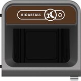 Rubbermaid Zbiralnik surovin Configure™, prostornina 125 l, nerjavno jeklo / rjave barve | Shoptok.si
