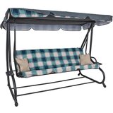 Aga vrtna ljuljačka 2 u 1 GRANDLUX MR4211SquareGreen - zelena/karirano | shoptok.hr