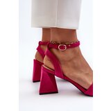 VINCEZA Women's High Heel Sandals in Fuchsia Eco-Suede Upttima | ePonuda.com