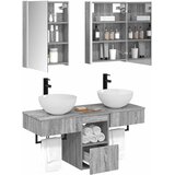  Set ormarića za kupaonicu 5 pcs Siva Sonoma 43 x 11,5 x 60,5 cm | shoptok.hr