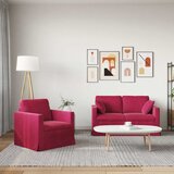  Set sofe 2 pcs Vinska crvena 138 x 78 x 80 cm Baršun | Eponuda.com