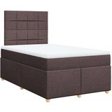  Krevet box spring s madracem tamnosmeđi 120 x 190 cm od tkanine | shoptok.hr