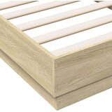  Okvir kreveta s LED svjetlima boja hrasta sonome 75 x 190 cm | shoptok.hr