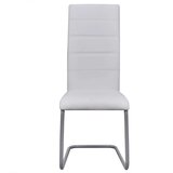 Nihajni jedilni stoli 6 kosov belo umetno usnje | Shoptok.si