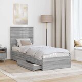  Krevet s od storage Siva Sonoma 75 x 190 cm Konstruirano drvo | shoptok.hr