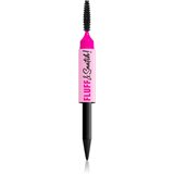 NYX Professional Makeup Fluff & Snatch svinčnik za obrvi s pudrastim učinkom odtenek Black 1 g Cene