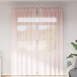 Voile zavjese s džepovima za šipke 2 kom svijetlo ružičaste | shoptok.hr