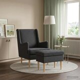  Fotelja s footstoolom 2 kom. Bouclé 79 x 79 x 87,5 cm | shoptok.hr