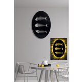 Wallity zidna led dekoracija fishbones, 50 x 70 cm, 22.68 w, žuta, 3 komada | ePonuda.com