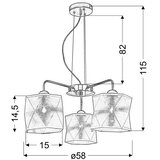  Luster na sajli NOSJA 3xE27/40W/230V | Eponuda.com