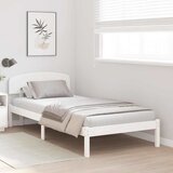  Krevetna konstrukcija Bijelo 90 x 190 cm Čvrsto borovo drvo | shoptok.hr