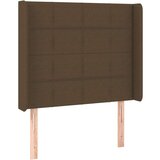  Box spring postelja z vzmetnico LED temno rjava 80x200 cm blago, (20937138) | Shoptok.si