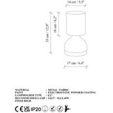 Opviq Yıldo - 8004 whitebrown table lamp | ePonuda.com