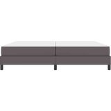  Krevetna konstrukcija s madracem Siva 200 x 200 cm tkanina | shoptok.hr