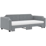  Izvlečna dnevna postelja z vzmetnicami sv. siva 90x19 | Shoptok.si