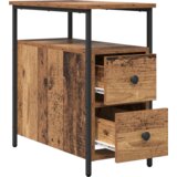 vidaXL Noćni ormar s ladicama 2 pcs Staro drvo 30 x 60 x 60 cm | shoptok.hr