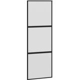 vidaXL Klizna vrata s priborom 76 x 205 cm kaljeno staklo i aluminij | shoptok.hr