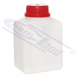 Kvadratna boca, HDPE, 500 ml, GL45, samostalni čep, prozirna, CHEMLAND