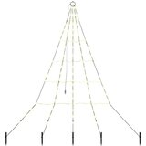 vidaXL LED božično drevesce med 112 LED Toplo bela 511 cm Kovina | Shoptok.si