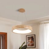  Brilagi -LED luster na sajli FALCON WOOD LED/30W/230V 3000/4000/6000K 45 cm drvo | Eponuda.com