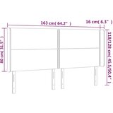  Uzglavlje s ušima crno 163x16x118/128 cm od tkanine | shoptok.hr