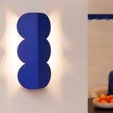 Thoro Temno modra aluminijasta stenska svetilka BISCUIT – | Shoptok.si