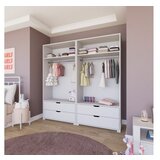 Hanah home duru 1600-022 matte white wardrobe | ePonuda.com