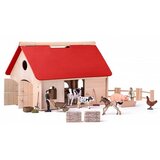 Woody's Velika drvena farma sa ljudima, životinjama i opremom 90261 | ePonuda.com