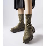 Gemre Green sock ankle boots eco-suede Pancrazio | Shoptok.si