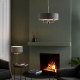  Endon 99149 - Stona lampa HIGHCLERE 3xE14/18W/230V siva/sjajni hrom | Eponuda.com