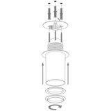  Plafonski luster SOLARIS 1xE27/60W/230V srebrna/crna | Eponuda.com