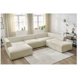 Bobochic Paris Bež kutna garnitura od samta (s desnim kutom/u obliku slova "U") Megeve – | shoptok.hr