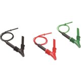 FLUKE Komplet sigurnosnih mjernih vodova [ krokodilske stezaljke - lamelni utikač 4 mm] crvena, crna, zelena TLK1550-RTLC u