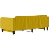  Dnevni krevet na razvlačenje s ladicama žuti 100x200 cm baršun | shoptok.hr