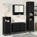  Set namještaja za kupaonicu 3 kom. Crni hrast 90 x 33 x 60 cm | shoptok.hr