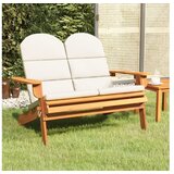  Vrtna klop adirondack z blazinami 126 cm trakacijev les | Shoptok.si