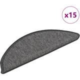  Prostirke za stepenice 15 kom 56x17x3 cm bež i sive poluokrugle | shoptok.hr