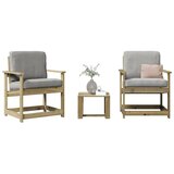 Maison Chic Seti vrtnega pohištva - Vrtna garnitura - Vrtni pohištvo set 3-delna impregnirana borovina, (21811314) | Shoptok.si
